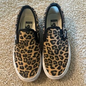 Vans Cheetah Print Slip-On Shoes